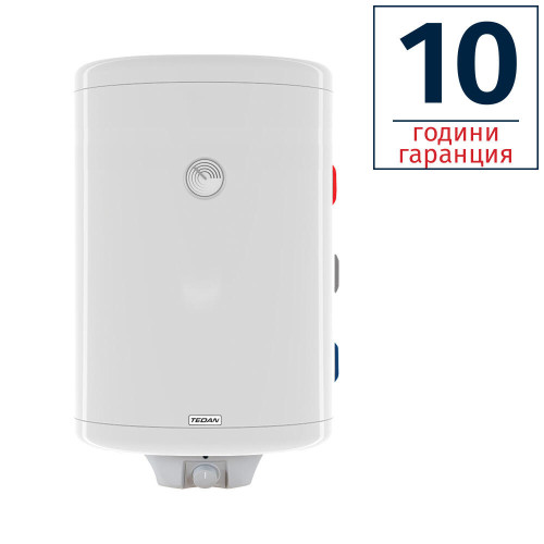 БОЙЛЕР TEDAN COMBI MAX INOX 100л, вертикален, неръждаем, една серпентина, изводи отдясно, извод за термосонда, 3kW